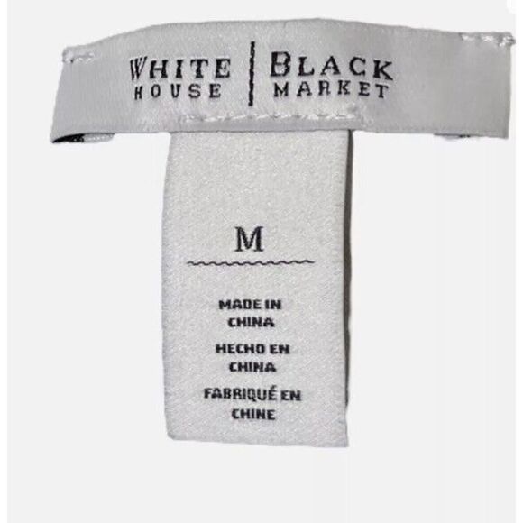 White House Black Market Long Sleeve Colorblock Pullover Sweater Knit Top US M - Picture 6 of 7